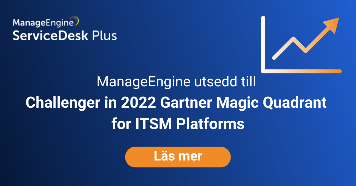 Challenger i 2022 Gartner® Magic Quadrant™ for ITSM Platforms Inuit